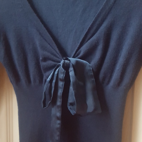 Royal Blue Bow Sweater - Picture 3 of 4